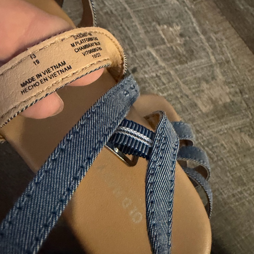 Old Navy Girls Platform Sandals size 13c - Picture 7 of 7
